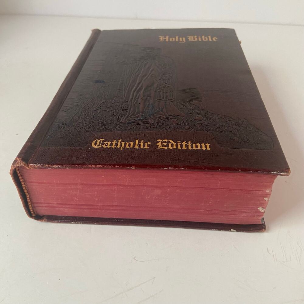Holy Bible Catholic Edition Illustrated Light of the World Edition 1954 Vintage - Picture 5 of 16